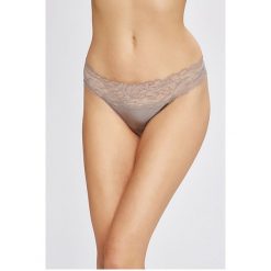 Calvin Klein Underwear - Stringi. Szare stringi damskie marki Calvin Klein Underwear, s, z elastanu. W wyprzedaży za 69,90 zł.