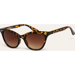 Answear - Okulary Hitchhiker. Czarne okulary przeciwsłoneczne damskie ANSWEAR, owalne. Za 59,90 zł.
