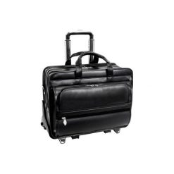 Torba na laptopa MCKLEIN Franklin 17 cali Czarny. Czarne torby na laptopa Mcklein, w paski, ze skóry, eleganckie. Za 1060,99 zł.