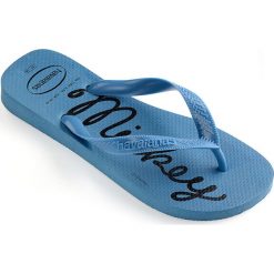 Havaianas - Japonki. Niebieskie klapki damskie Havaianas, bez wzorów, z materiału, bez obcasa, na obcasie. W wyprzedaży za 49,90 zł.