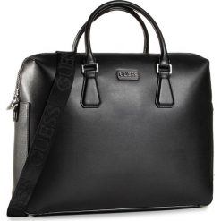 Torba na laptopa GUESS - Dan (PU) HMDNPU P0313 BLA. Czarne torby męskie skórzane Guess, z aplikacjami, ze skóry ekologicznej. Za 689,00 zł.