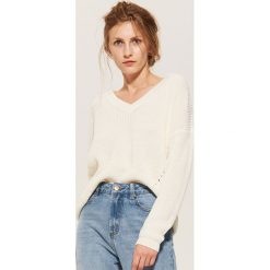 Sweter oversize - Kremowy. Białe swetry oversize damskie House, l. Za 69,99 zł.