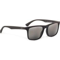 Okulary przeciwsłoneczne EMPORIO ARMANI - 0EA4137 504287 Black/Black. Czarne okulary przeciwsłoneczne męskie Emporio Armani, z tworzywa sztucznego. Za 519,00 zł.