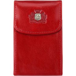 Etui na wizytówki. Czerwone etui damskie Wittchen, ze skóry. Za 199,90 zł.