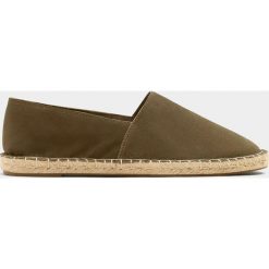 Espadryle męskie: Zielone zamszowe espadryle