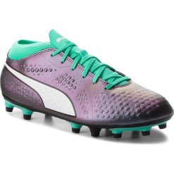 Buty PUMA - One 4 IL Syn FG 104932 01 Shift/Green/White/Black. Zielone buty sportowe męskie Puma, z tworzywa sztucznego, bez zapięcia, do piłki nożnej. W wyprzedaży za 129,99 zł.