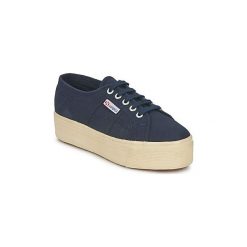 Buty Superga 2790 LINEA UP AND. Niebieskie trampki i tenisówki damskie Superga, bez wzorów, bez zapięcia. Za 369,00 zł.