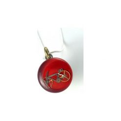 WISIOR - BIKE (RED). Pomarańczowe naszyjniki damskie Drobiny czasu, ze stali. Za 99,00 zł.