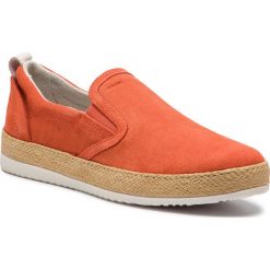 Espadryle GEOX - D Maedrys A D724EA 00022 C7012 Dk Orange. Pomarańczowe espadryle damskie Geox, bez wzorów, ze skóry, bez obcasa, na płaskiej podeszwie. W wyprzedaży za 209,00 zł.