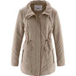 Kurtka parka bonprix brunatny. Pomarańczowe kurtki damskie bonprix, bez wzorów, z weluru, bez kaptura. Za 79,99 zł.