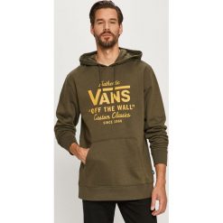 Vans - Bluza. Zielone bluzy męskie Vans, s, z nadrukiem, z bawełny, z kapturem, bez rękawów, z kapturem. Za 259,90 zł.