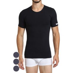 T-shirty męskie: T-shirt (3 szt.) w kolorze granatowym