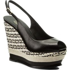 Espadryle LORIBLU - 8E Z70004 ZZ Nappa Nera/Rafia/Anglo. Czarne espadryle damskie marki Loriblu, bez wzorów, ze skóry, bez obcasa, na obcasie. W wyprzedaży za 1099,00 zł.