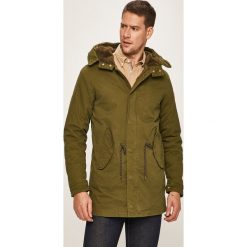 Scotch & Soda - Parka. Zielone płaszcze męskie Scotch & Soda, xl, bez wzorów, z elastanu, długie, z kapturem. W wyprzedaży za 899,90 zł.