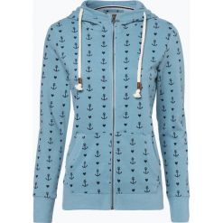 Marie Lund - Damska bluza rozpinana, niebieski. Niebieskie bluzy damskie marki Marie Lund, xs, z nadrukiem, bez rękawów, bez kaptura. Za 149,95 zł.