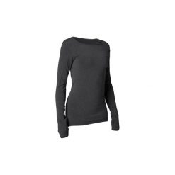 Koszulka do jogi długi rękaw. Szare t-shirty damskie marki DOMYOS, s, z elastanu. W wyprzedaży za 74,99 zł.