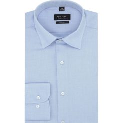 Koszula versone 2817 długi rękaw slim fit niebieski. Niebieskie koszule męskie Recman, m, bez wzorów, bez kołnierzyka, z długim rękawem. Za 139,00 zł.