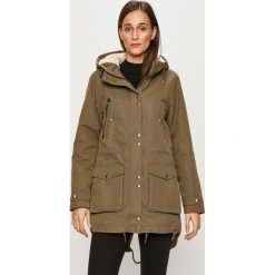 Volcom - Parka. Zielone kurtki damskie Volcom, s, bez wzorów, z bawełny, długie, z kapturem. Za 719,90 zł.