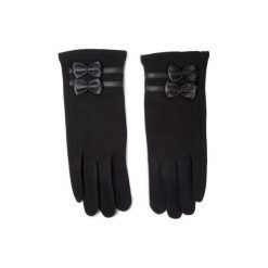 ACCCESSORIES 1w6-008-aw19. Czarne rękawiczki damskie ACCCESSORIES, bez wzorów, z bawełny. Za 29,99 zł.