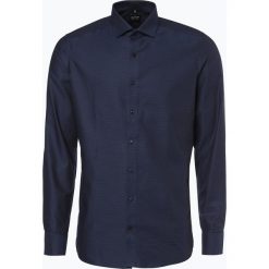 Olymp Level Five - Koszula męska łatwa w prasowaniu, niebieski. Niebieskie koszule męskie na spinki marki OLYMP Level Five, m, paisley, ze stójką. Za 249,95 zł.