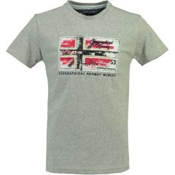 Geographical Norway Koszulka Męska Jorge S Szary. Szare koszulki męskie marki Geographical Norway, s, z nadrukiem, bez kołnierzyka, bez rękawów. Za 89,00 zł.