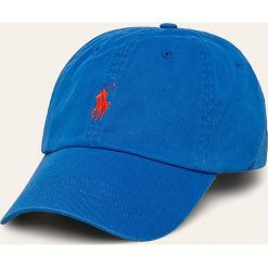 Polo Ralph Lauren - Czapka. Niebieskie czapki męskie Polo Ralph Lauren, bez wzorów, z bawełny. Za 169,90 zł.