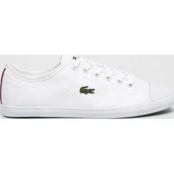 Lacoste - Tenisówki Ziane. Białe trampki i tenisówki damskie Lacoste, bez wzorów, z gumy, na sznurówki. Za 329,90 zł.