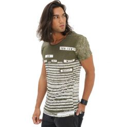 T-shirty męskie z nadrukiem: T-shirt w kolorze zielonym