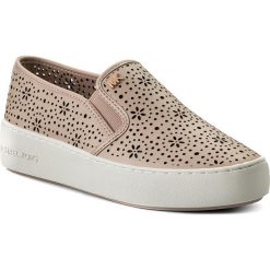 Tenisówki MICHAEL MICHAEL KORS - Trent Slip On 43S8TNFP1L Soft Pink. Różowe półbuty damskie marki MICHAEL Michael Kors, na co dzień, z gumy. W wyprzedaży za 379,00 zł.