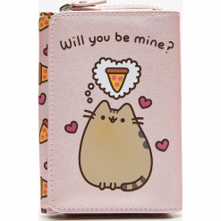 Portfel z nadrukiem Pusheen - Różowy. Czerwone portfele damskie Cropp, z nadrukiem. Za 44,99 zł.