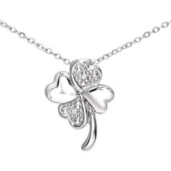 Złoty naszyjnik z diamentową zawieszką - dł. 45 cm. Szare naszyjniki damskie REVONI, z diamentem, złote. W wyprzedaży za 349,95 zł.