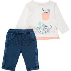 Chinosy chłopięce: 3 Pommes BABY JUNGLE SPRING TROUSERS SET Spodnie materiałowe indigo