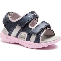 Sandały GEOX - J Vaniett G. B J926AB 05015 CF48T M Navy/Lt Pink. Niebieskie sandały dziewczęce Geox, z materiału. W wyprzedaży za 129,00 zł.