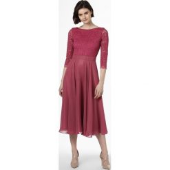 Swing - Damska sukienka wieczorowa, czerwony. Czerwone sukienki damskie Swing, bez wzorów, z satyny, wizytowe, bez kołnierzyka, bez rękawów. Za 749,95 zł.