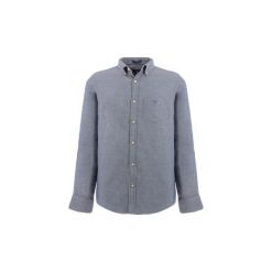 Koszule z długim rękawem Gant WINDBLOWN FLANNEL. Niebieskie koszule męskie GANT, m, bez wzorów, bez kołnierzyka, z długim rękawem. Za 468,61 zł.
