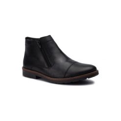 RIEKER 35381-00. Czarne botki męskie Rieker, bez zapięcia. Za 309,99 zł.