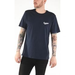 Converse Koszulka Niebieski. Niebieskie podkoszulki męskie Converse, l, z nadrukiem, z bawełny, bez kołnierzyka, krótkie. Za 102,95 zł.