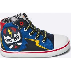 Geox - Trampki dziecięce. Szare buty sportowe chłopięce Geox, z materiału. W wyprzedaży za 139,90 zł.