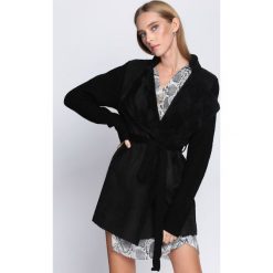 Czarny Kardigan Skinny Pieces. Czarne kardigany damskie marki Born2be, xl, z futra. Za 64,99 zł.