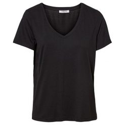 Pieces Koszulka damska Lucy Ss V-neck Top Noos Black (rozmiar M). Czarne koszulki damskie Pieces, s, bez wzorów, bez kołnierzyka, bez rękawów. W wyprzedaży za 39,00 zł.