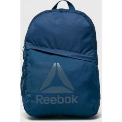 Reebok - Plecak. Niebieskie plecaki damskie Reebok, bez wzorów, z poliesteru. W wyprzedaży za 69,90 zł.