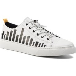 Trampki KAZAR - Dofen 37055-01-01 White. Białe sneakersy męskie Kazar, bez wzorów, ze skóry, klasyczne, na sznurówki. Za 449,00 zł.