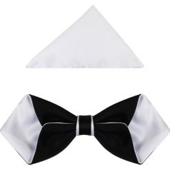 Czarno-biała mucha męska diament. Czarne muszki męskie Modini Moda Męska, na co dzień, bez wzorów, z tkaniny, eleganckie. W wyprzedaży za 49,50 zł.