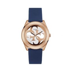 Zegarek GUESS - G Twist W0911L6 BLUE/ROSE GOLD TONE. Niebieskie zegarki damskie Guess. W wyprzedaży za 329,00 zł.