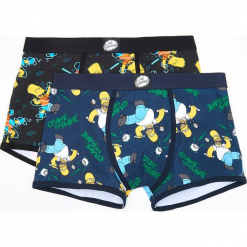 2 pack bokserek THE SIMPSONS - Czarny. Czarne bokserki męskie Cropp. Za 49,99 zł.