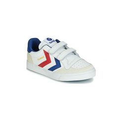 Buty Dziecko Hummel STADIL JR LEATHER LOW. Szare trampki dziewczęce Hummel, bez wzorów, bez zapięcia. Za 215,20 zł.