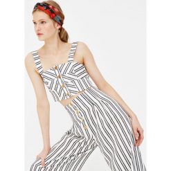 Top na ramiączkach w paski. Niebieskie topy damskie marki Pull&Bear. Za 39,90 zł.