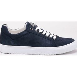 GOE - Buty skórzane. Niebieskie sneakersy męskie GOE, na sznurówki. Za 379,90 zł.