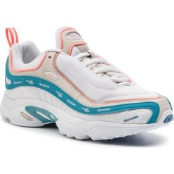 Buty Reebok - Daytona Dmx Mu DV5819 Porcelain/Light Sand/Pink. Białe półbuty męskie Reebok, na co dzień, bez wzorów, ze skóry ekologicznej, eleganckie, bez zapięcia. W wyprzedaży za 269,00 zł.