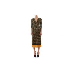 Sukienki długie Elisabetta Franchi AB97696E2. Zielone sukienki damskie Elisabetta Franchi, bez wzorów, bez kołnierzyka, bez rękawów, długie. Za 1461,49 zł.